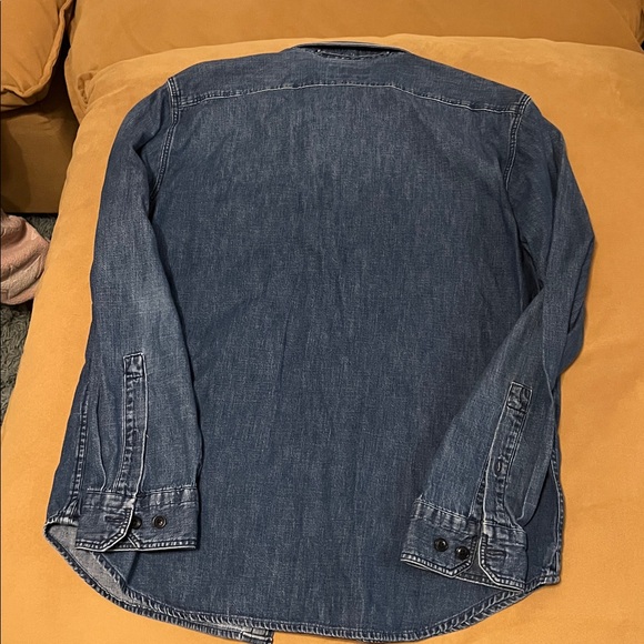 Banana Republic Denim Shirt Bundle | Men’s L | Black & Blue | Untucked Standard - Picture 5 of 12